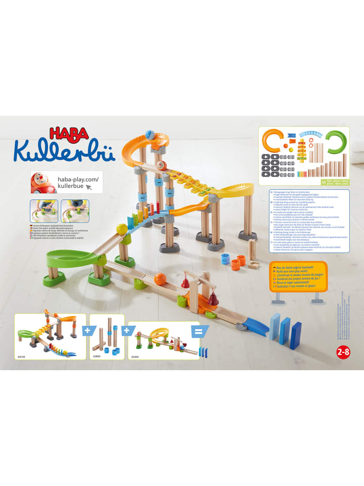 Haba Kugelbahn Kullerbü und Erweiterungen in Melodie-Domino günstig kaufen onesize