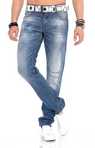 Cipo & Baxx Jeanshose im Regular Fit-Schnitt mit coolem Gürtel