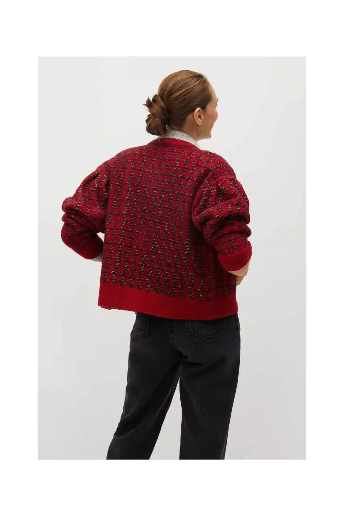 Mango Grosse Maille Femme couleur rouge