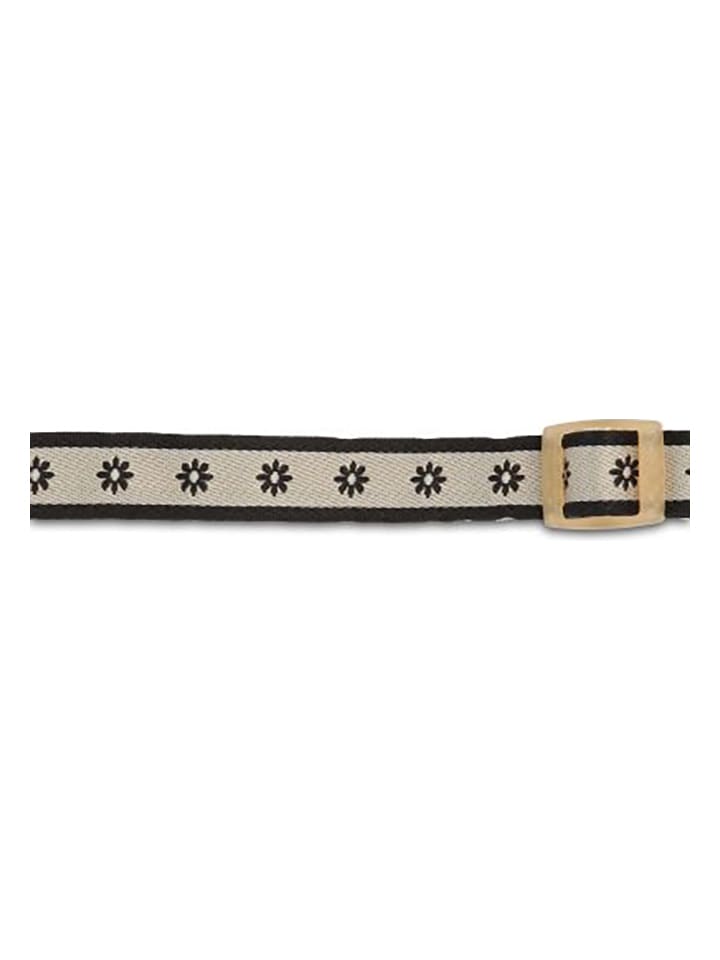 VOV & VUF Hundehalsband in Beige/ Schwarz günstig kaufen
