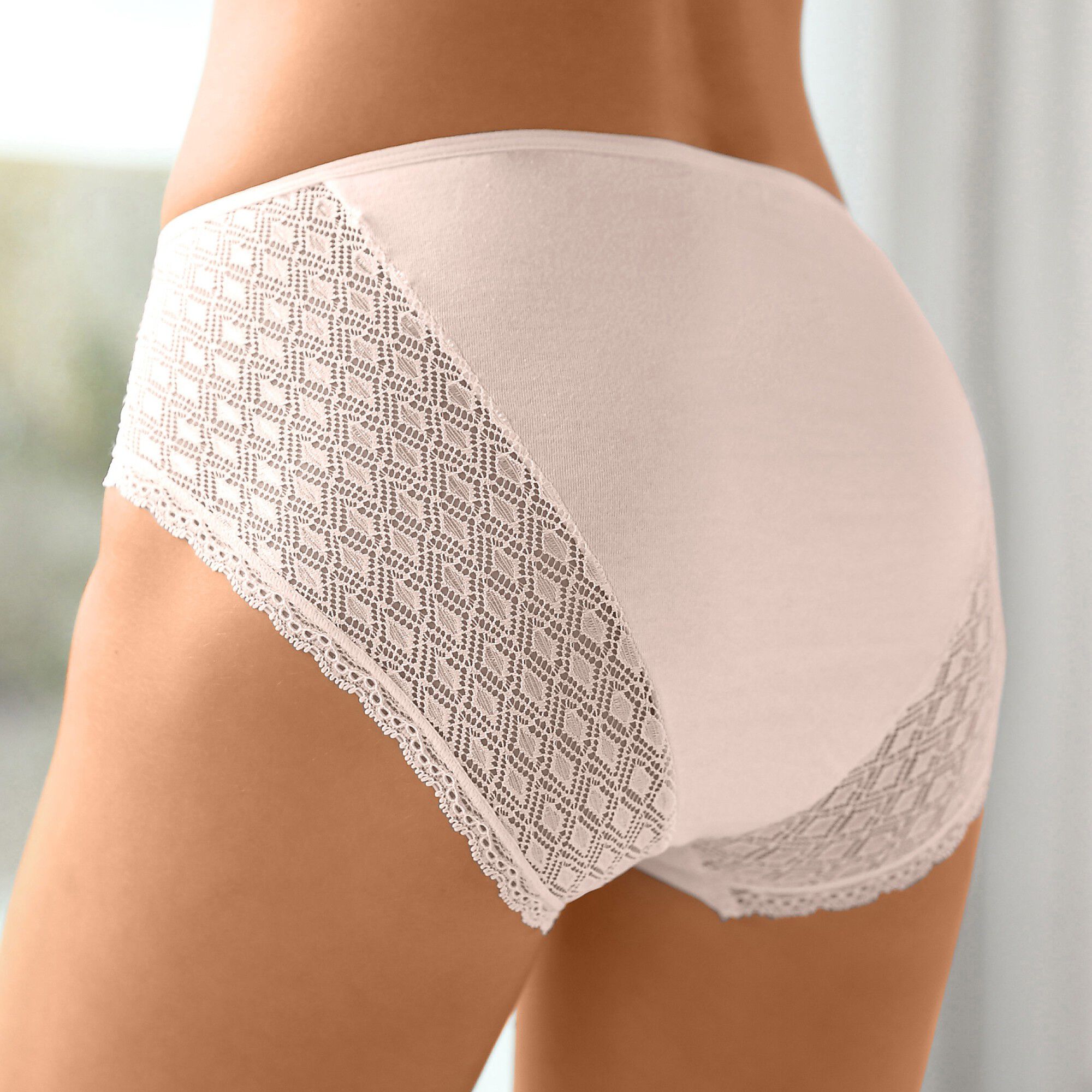 Culotte maxi coton dentelle unie Coria