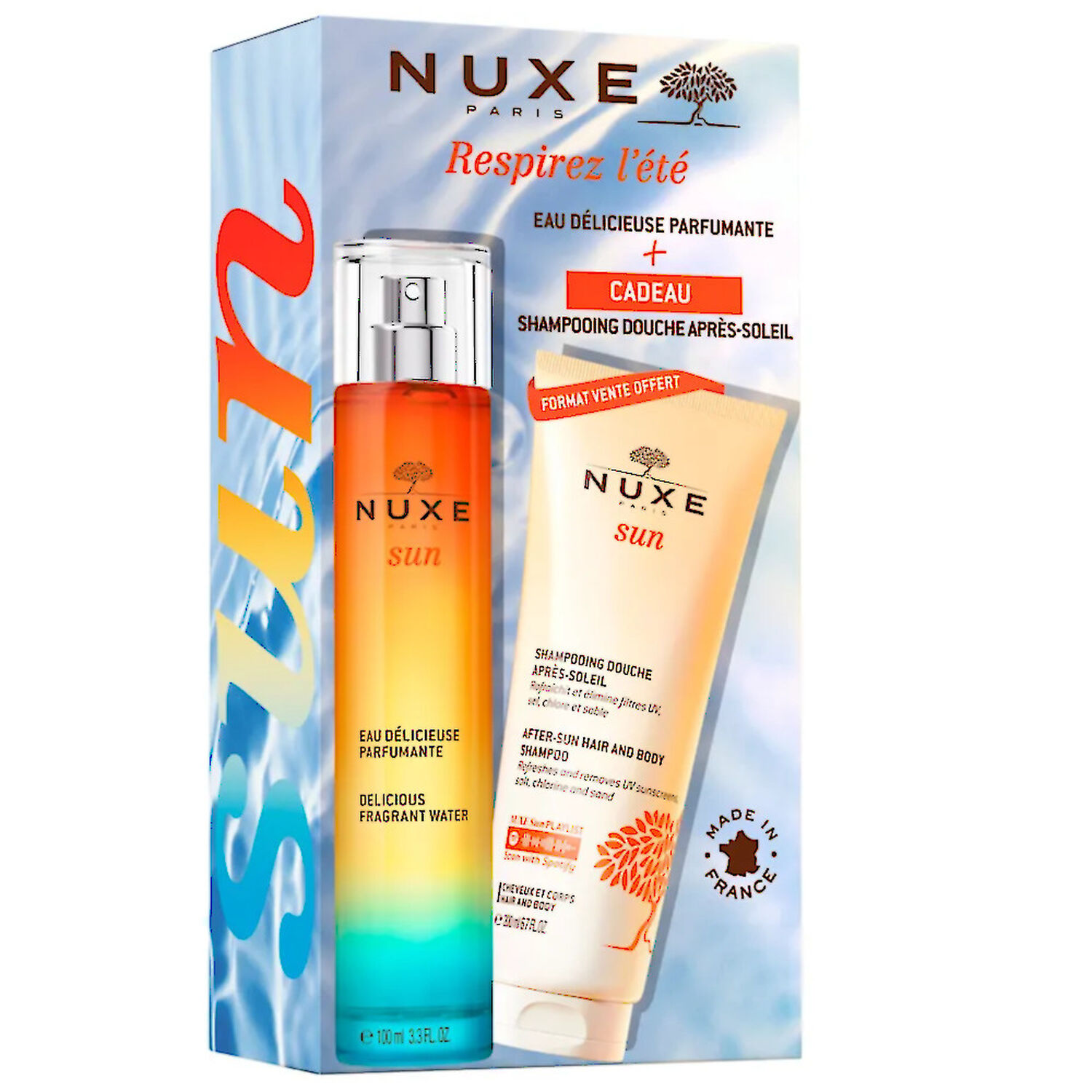Nuxe Eau parfumante délicieuse et shampoing douche après soleil - Nuxe Sun - Toutes peaux - 300ml