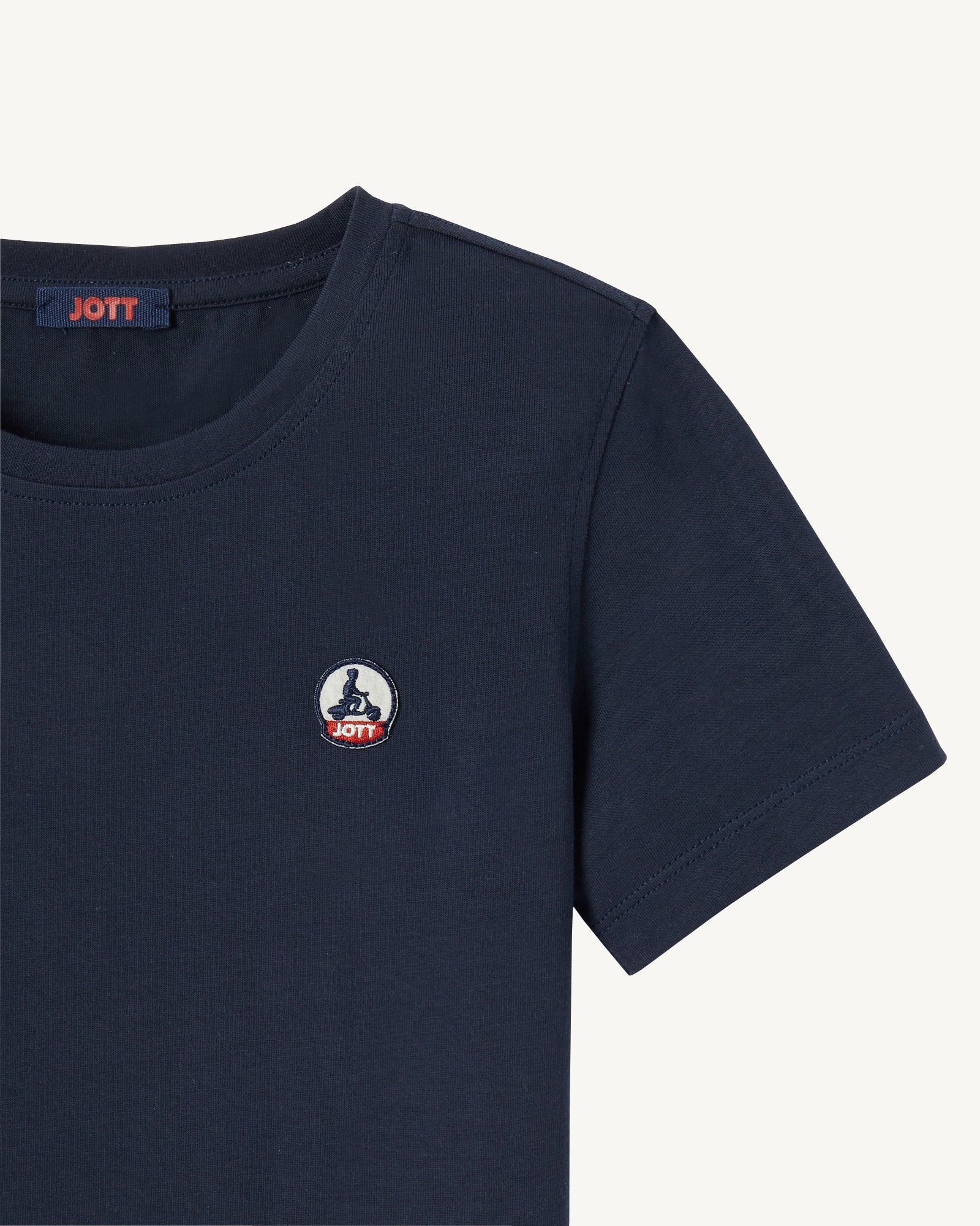 T-shirt enfant en coton biologique col rond Marine Rio