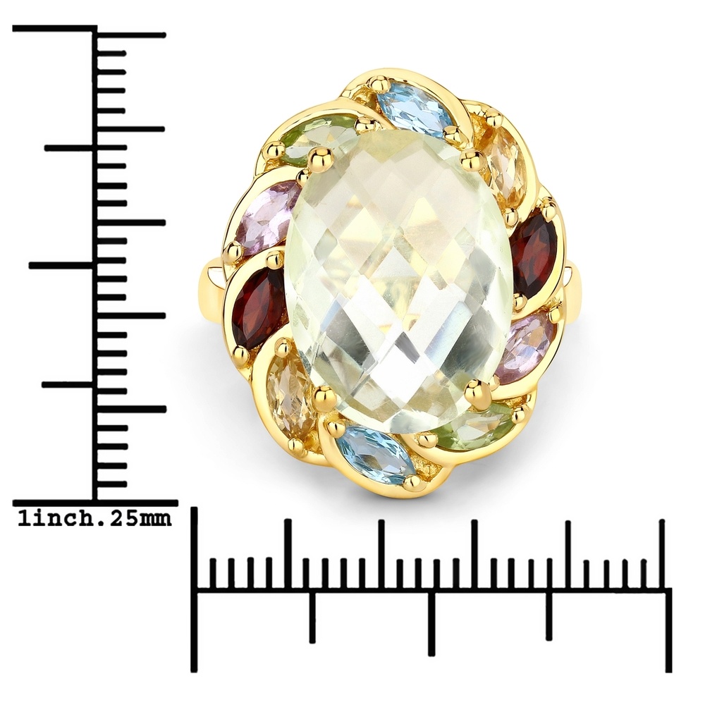 Rafaela Donata Bague Argent sterling Améthyste en Or jaune Bague