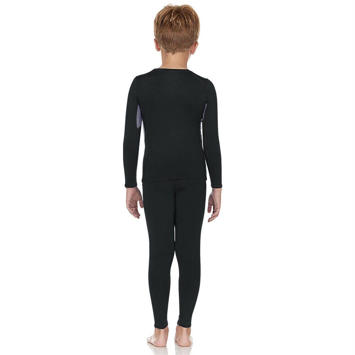 MEETYOO Thermounterhemd Kinder Thermo Set Wärmende Unterwäsche für kalte Tage bei (Jugendliche Kinder Thermounterhose Thermounterhemd, Fleece Skiunterwäsche) Thermo Unterhemd und Unterhose