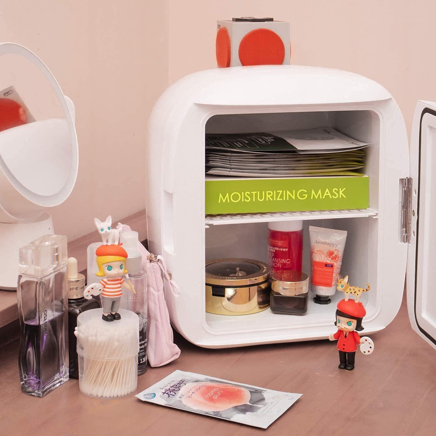 JUNG Getränkekühlschrank ohne Gefrierfach, 9L, für Unterwegs & Zuhause, Getränke & Kosmetik ASTROal, Mini Kühlschrank, Minikühlschrank leise, Kühlschrank klein