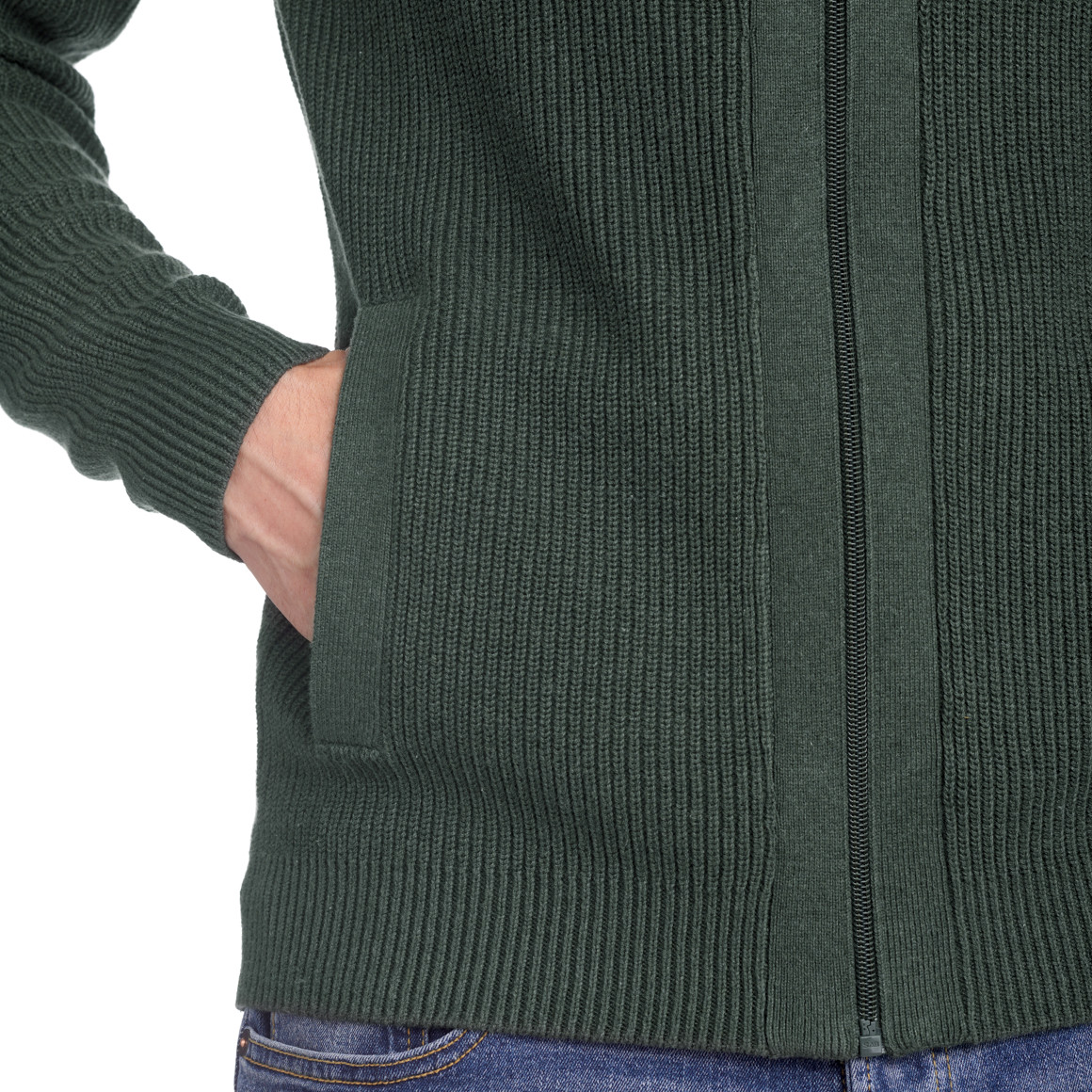 Herren Strickjacke mit Reißverschluss