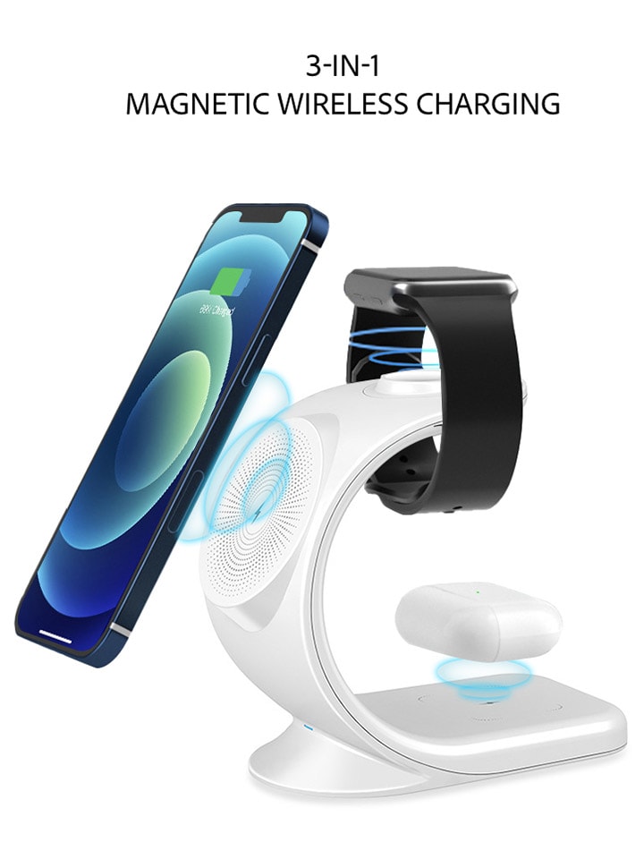 SmartCase Kabellose 3-in-1-Ladestation in Weiß günstig kaufen onesize
