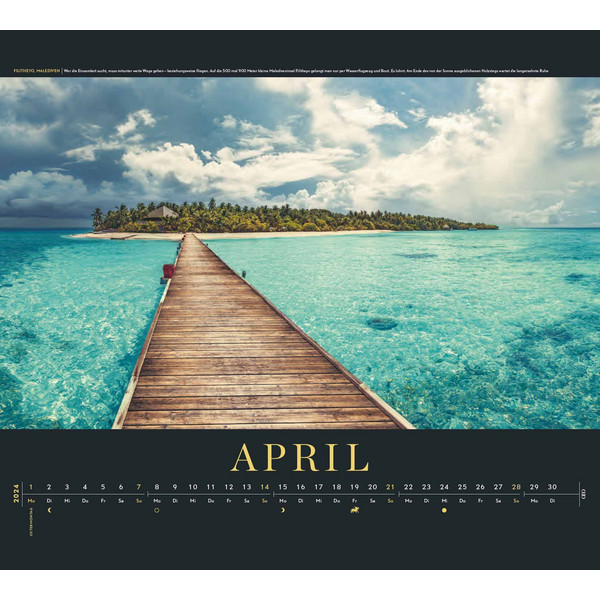 GEO SAISON: TRAUMZIELE 2024 - WAND-KALENDER - REISE-KALENDER - Kalender