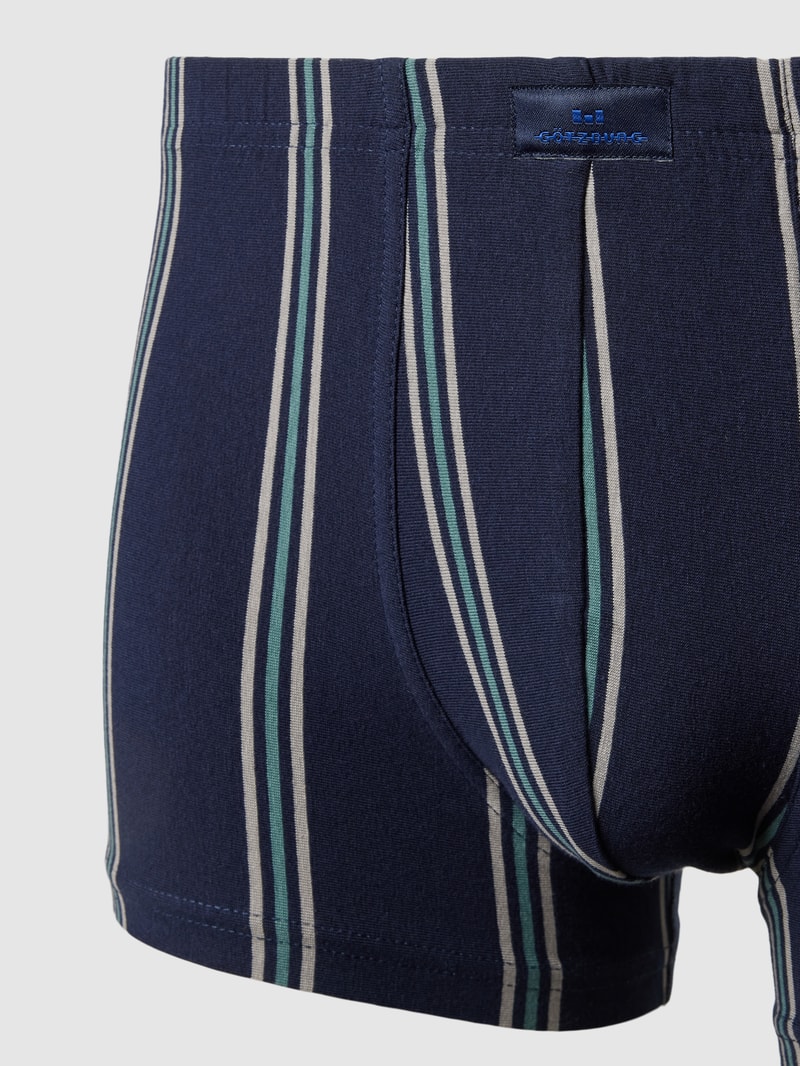 Trunks mit Label-Stitching Modell 'X-LASTIC' im 2er-Pack in dunkelblau