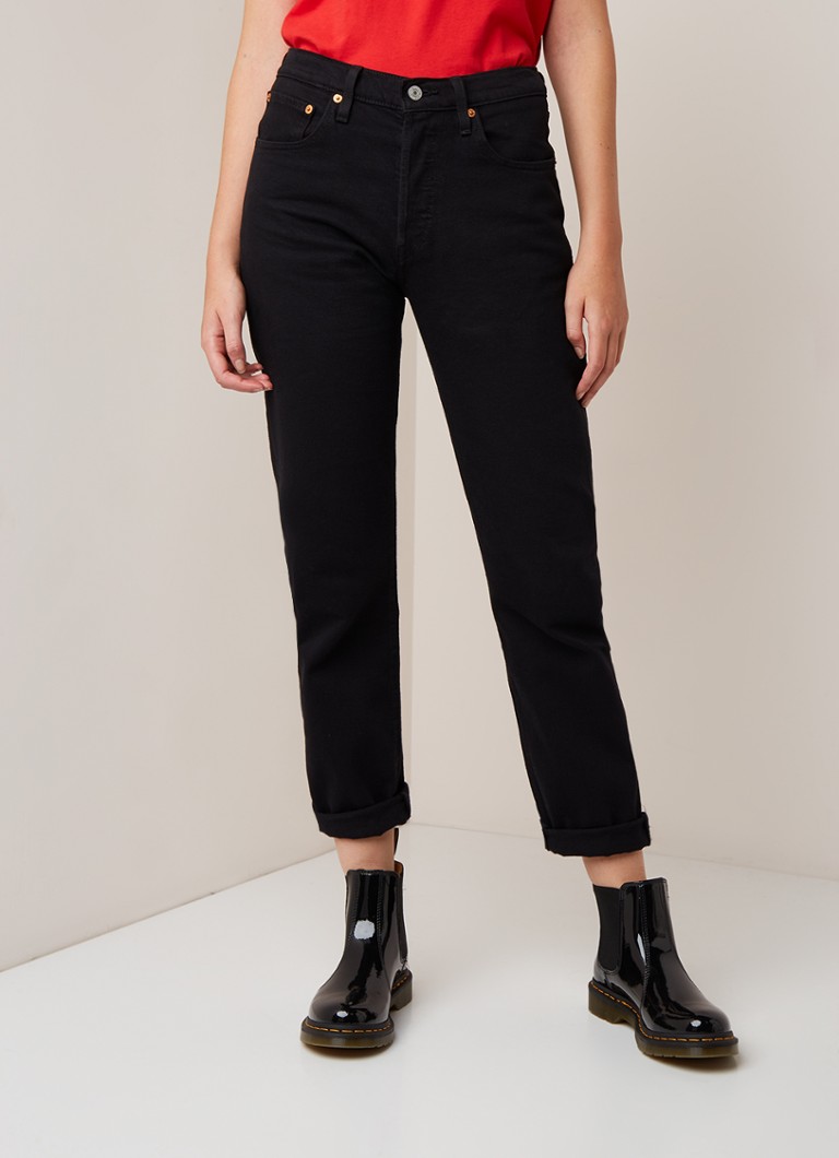 Jeans Levi's 501 a vita alta, gamba dritta e lunghezza cropped