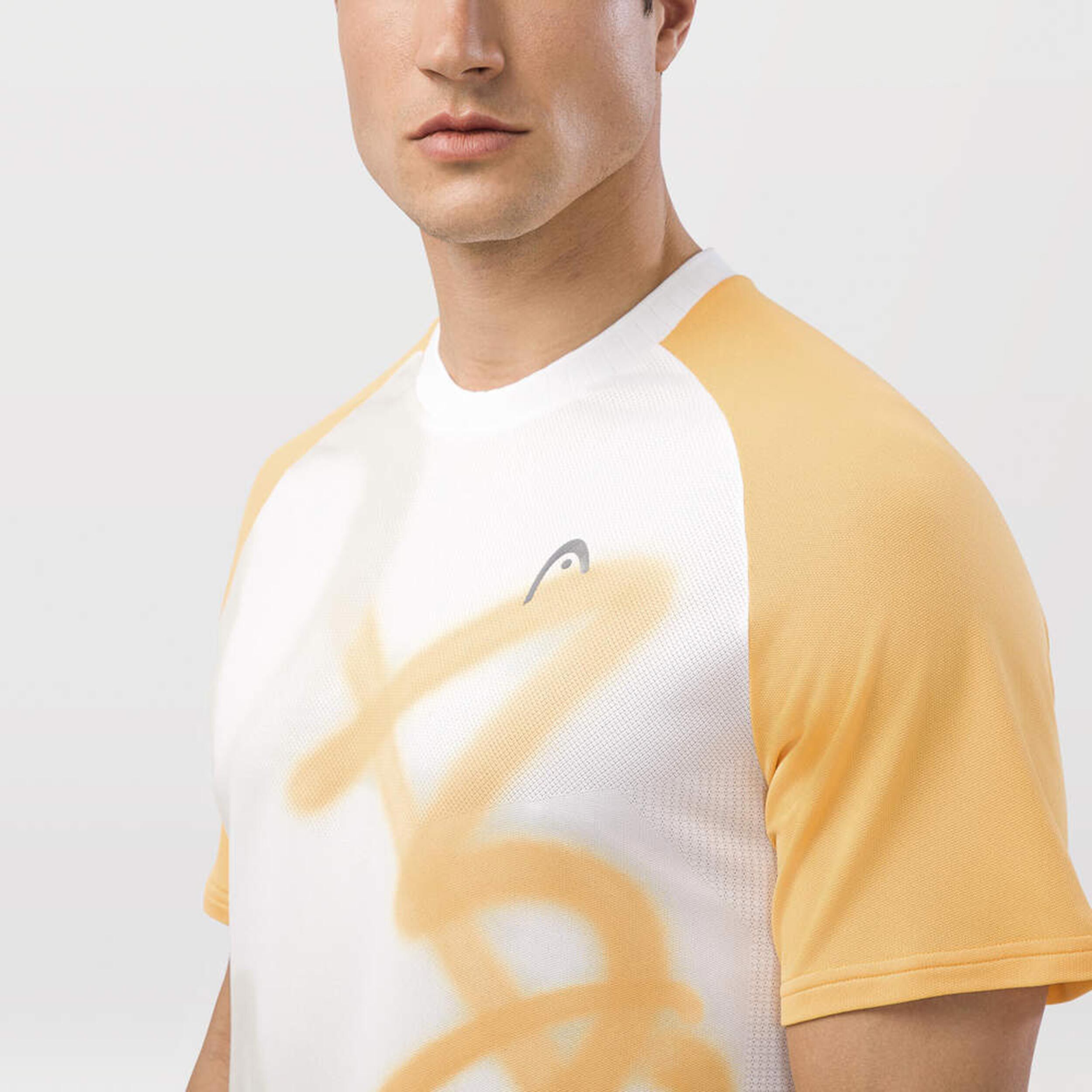 Performance Mc New York T-Shirt Herren - Weiß, Goldgelb