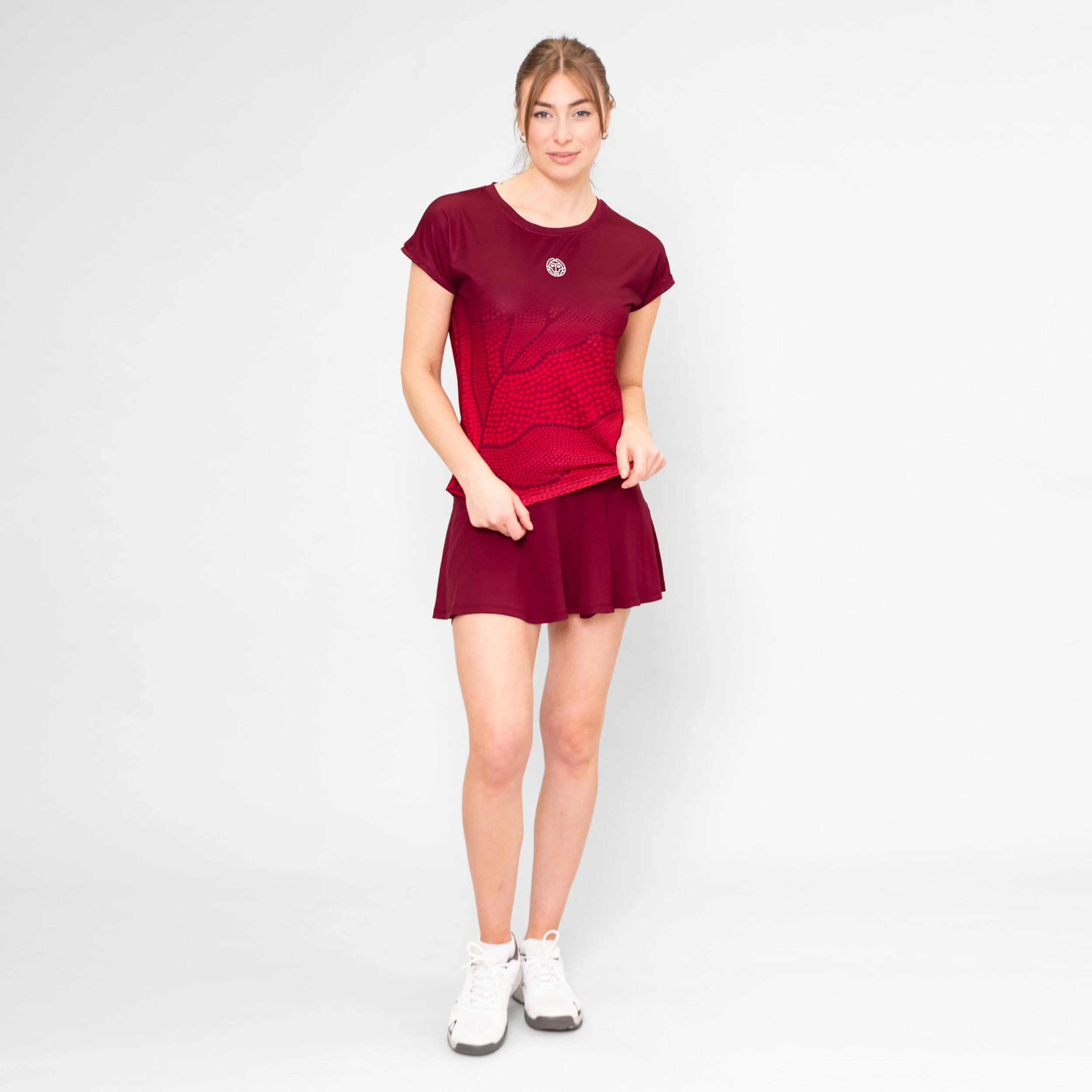 T-Shirt Damen - Dunkelrot