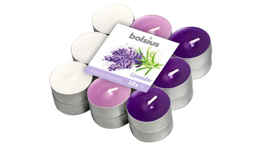 bolsius Duft-Teelichte Lavendel