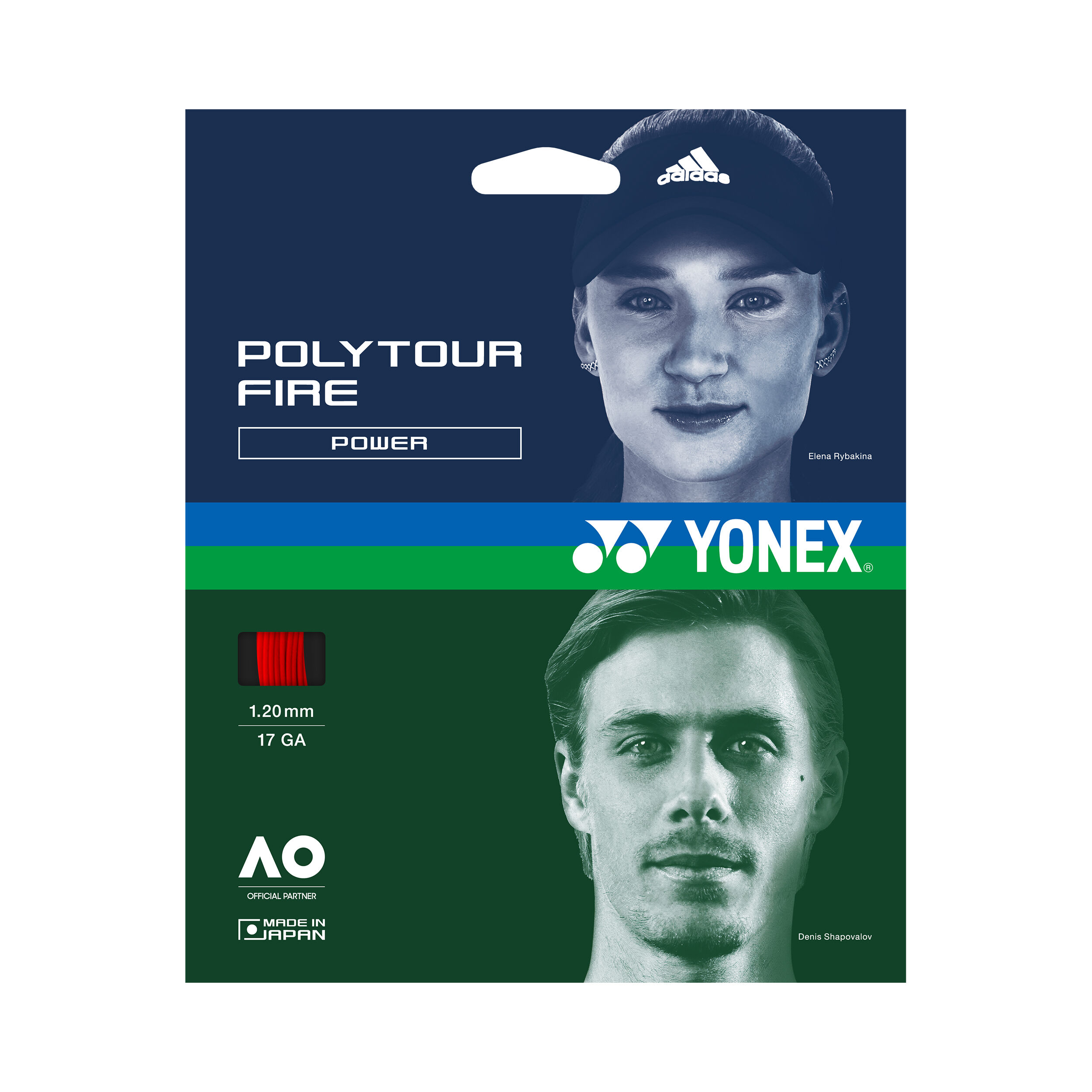 Poly Tour Fire Saitenset 12m - Rot
