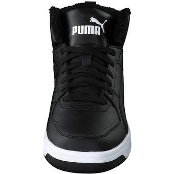 PUMA Rebound JOY Fur Sneaker in schwarz