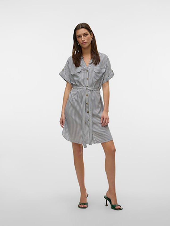 Vero Moda Kleid in Schwarz/ Weiß günstig kaufen