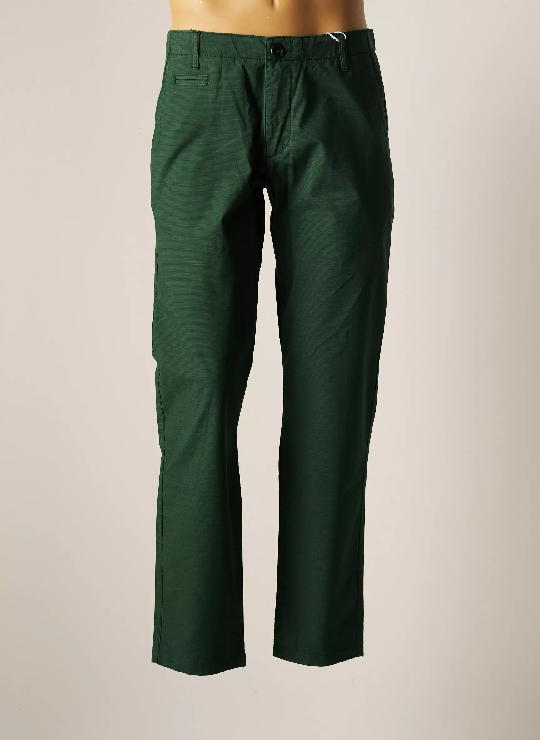 Knowledge Cotton Apparel Pantalons Chino Homme couleur vert