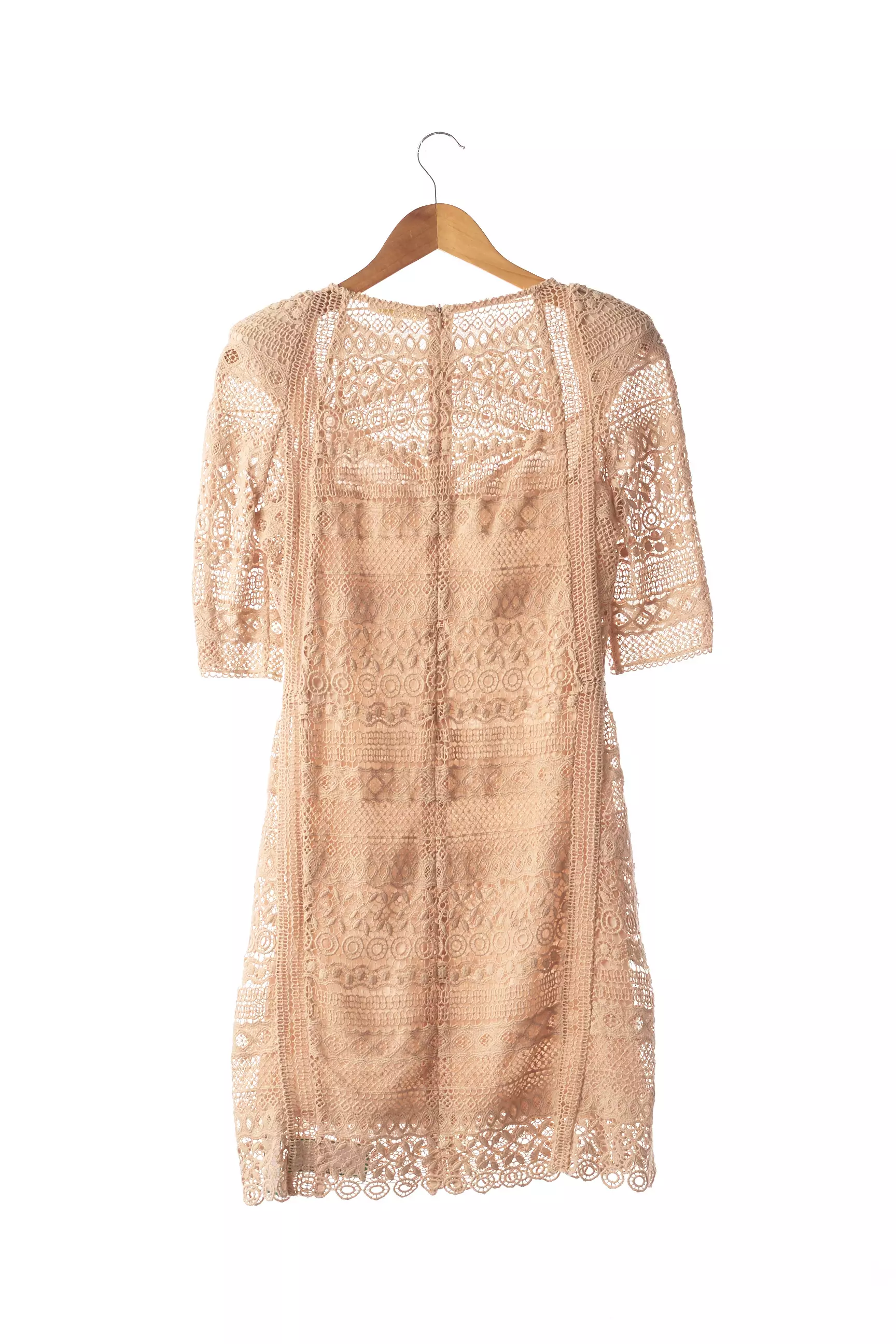 Maje Robes Mi Longues Femme couleur beige