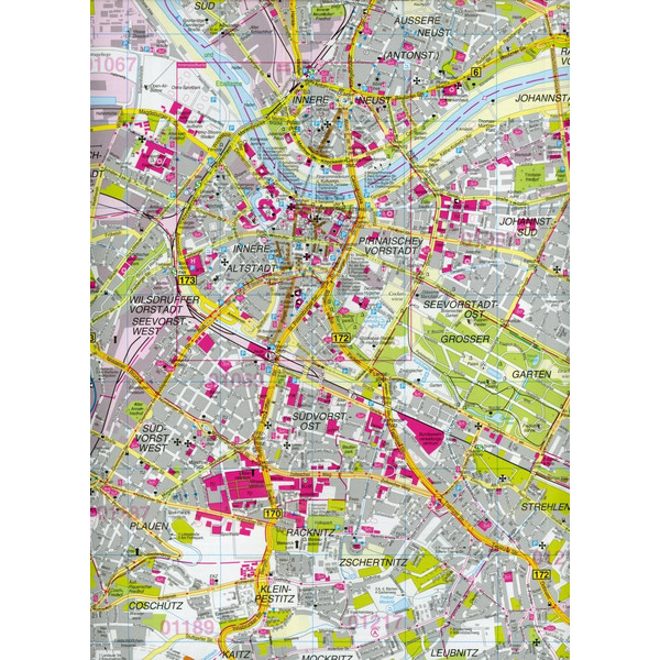 Stadtplan Dresden 1 : 22 500 - Stadtplan