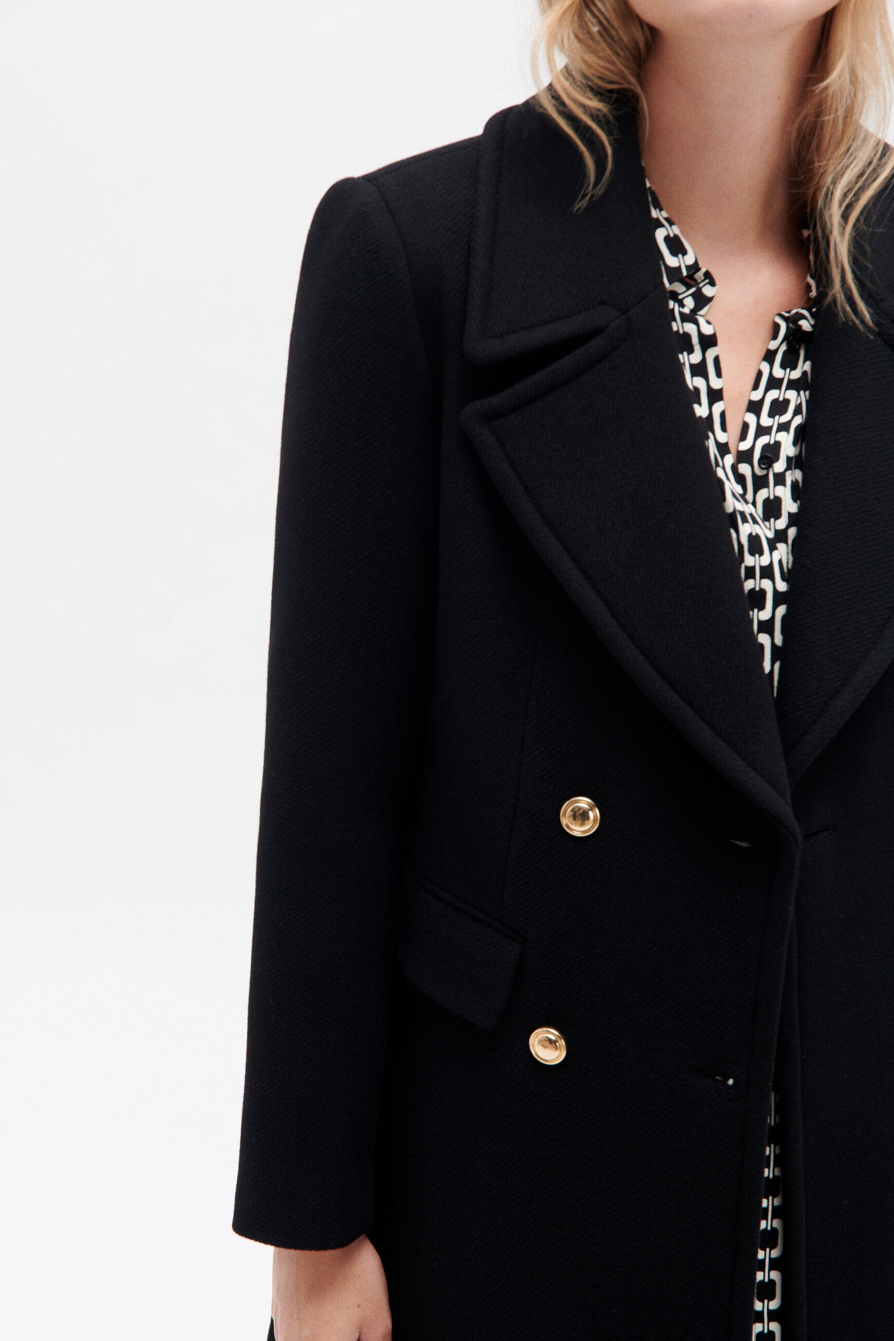 Manteau guimo noir femme