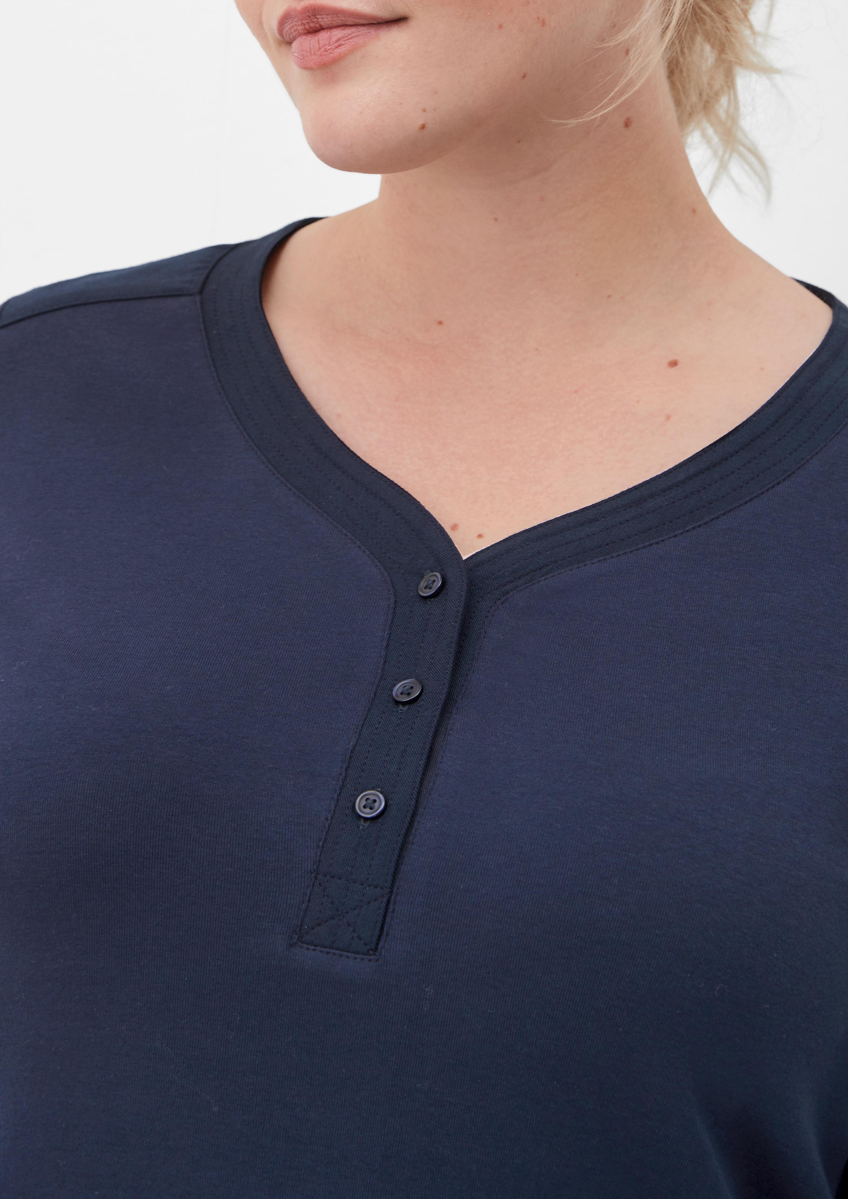 Henley-Shirt aus Stretch-Cotton  2121448-5959