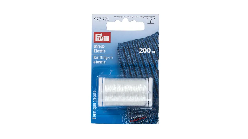 Prym Strick-Elastic Beilaufgarn transparent 200 m