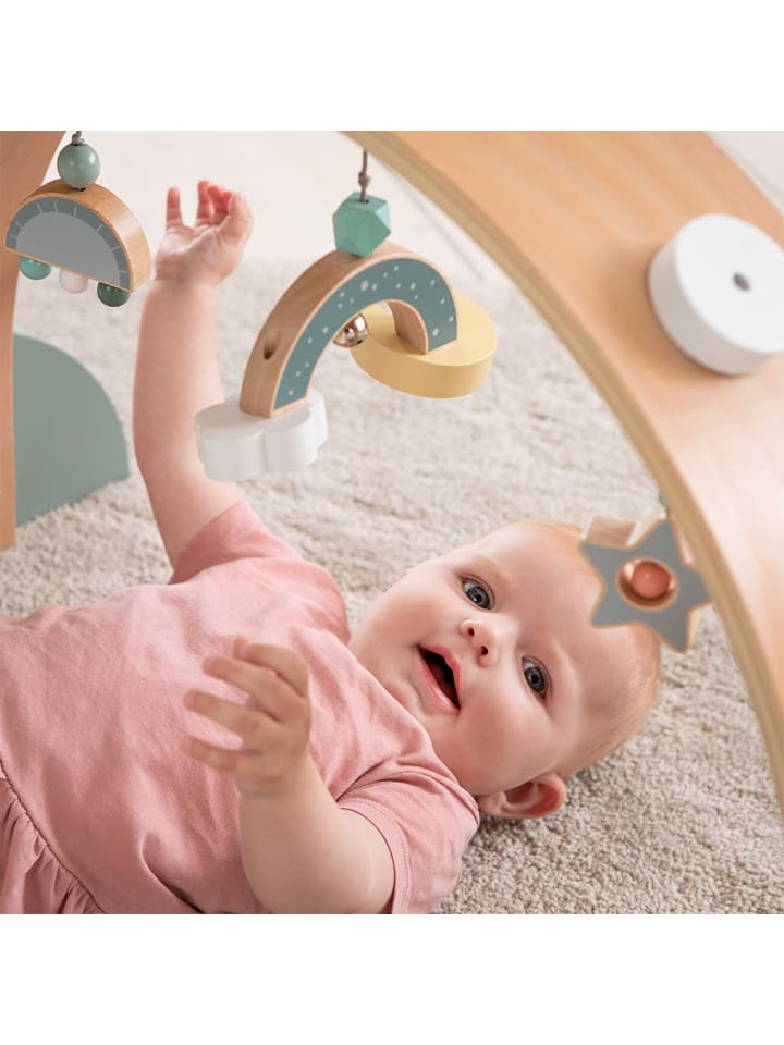 howa Spielbogen Baby Gym Spieltrapez aus Holz 