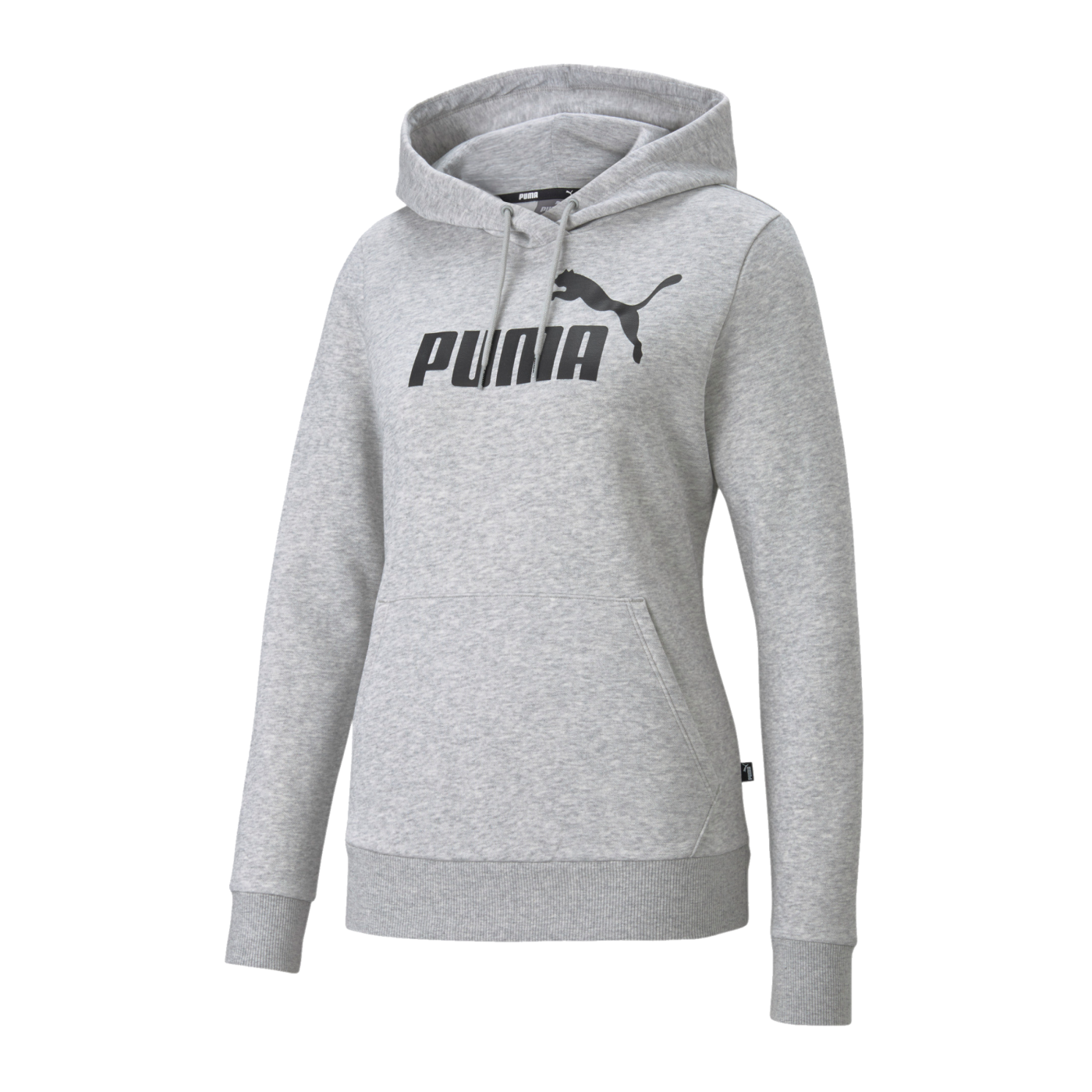PUMA Essentials Logo Fleece Hoody Damen Grau F04