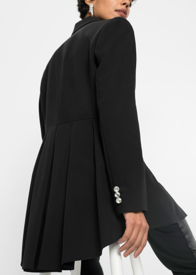Longblazer mit Schmuck-Knopf