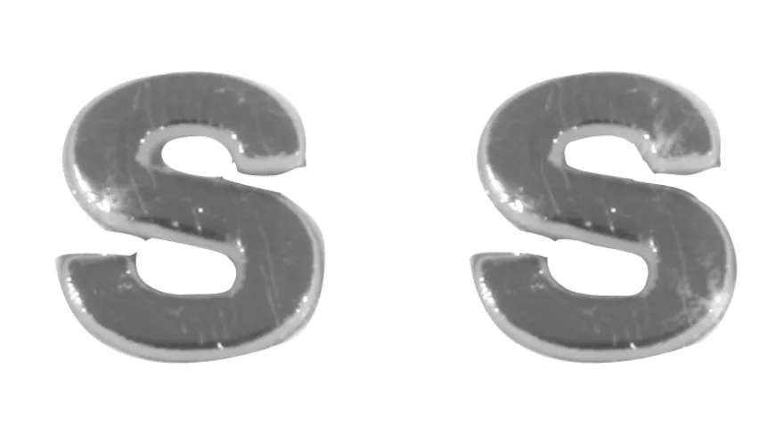 Rayher Wachsbuchstaben -S- silber 9mm 2Stück