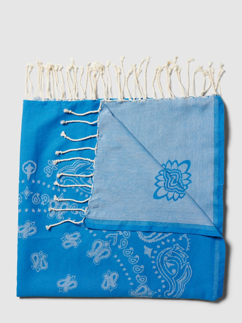 Strandtuch mit Paisley-Muster Modell 'FOUTAS' in hellblau