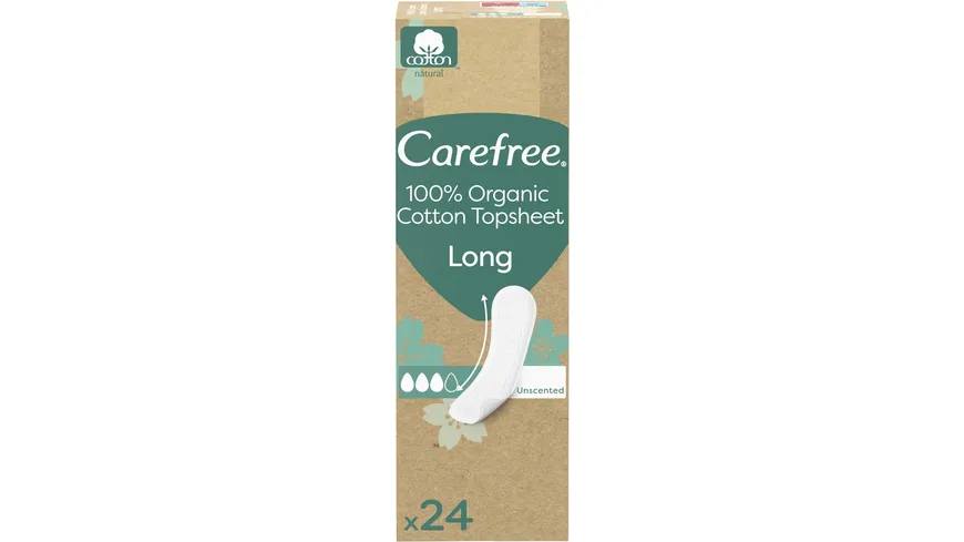 Carefree Slipeinlagen Organic Cotton Long