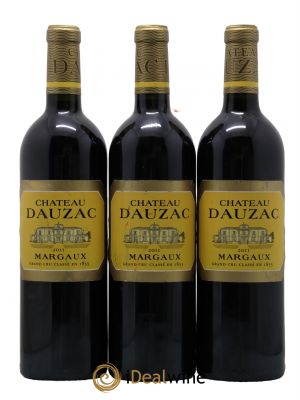 Château Dauzac 5ème Grand Cru Classé  2011 - Lot de 3 Bouteilles