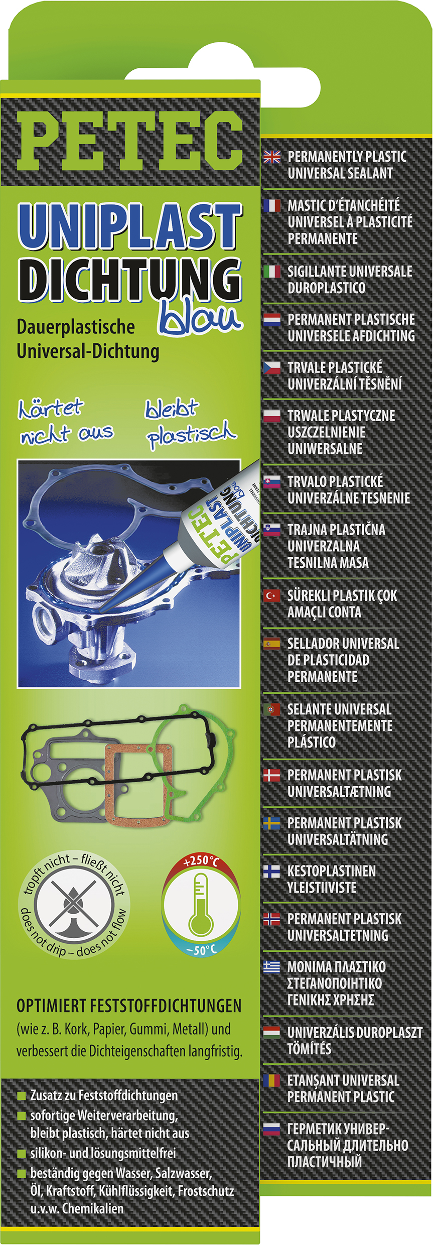 Uniplastdichtung, dauerplastisch, 80 ml, Petec - ATU