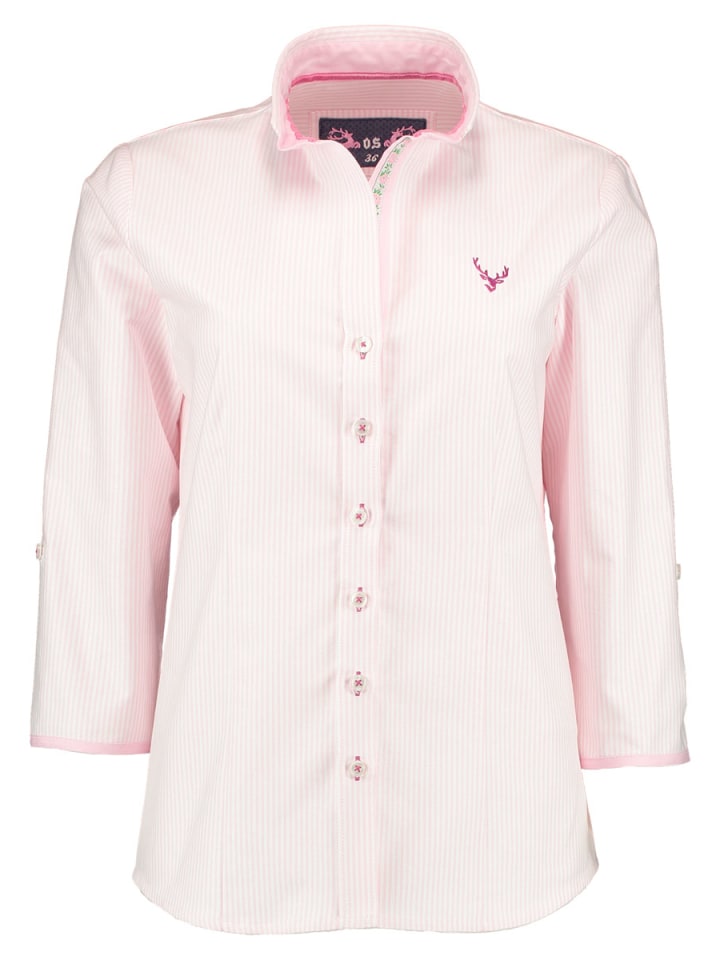 OS-Trachten Trachtenbluse Ladora in rosa günstig kaufen