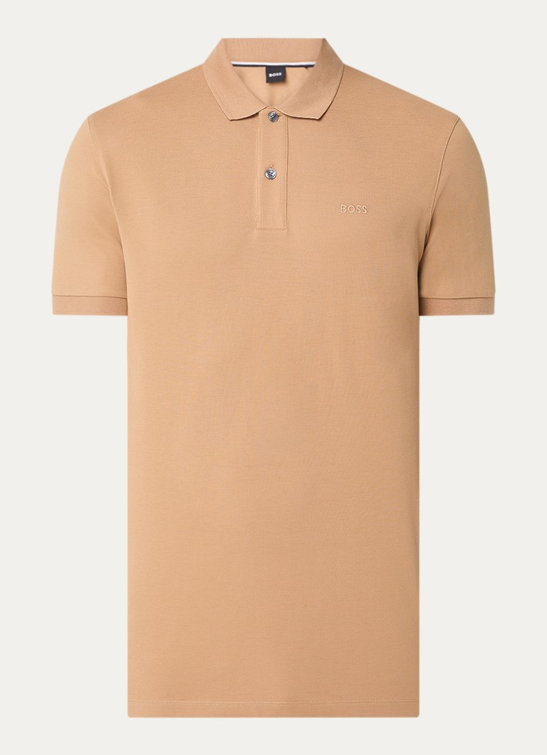 HUGO BOSS Pallas regulāra piegriezuma polo krekls no pikē kokvilnas