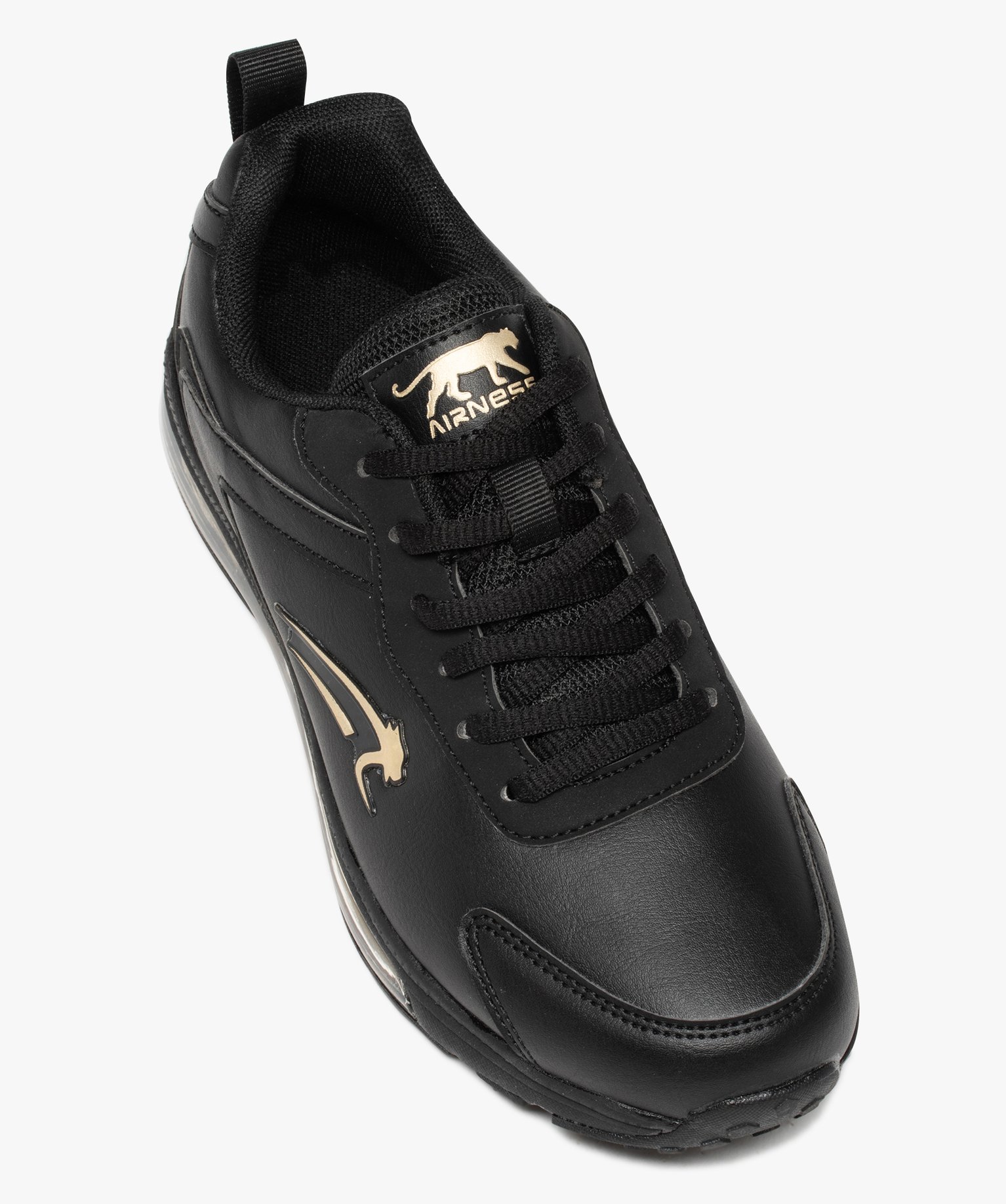 Baskets Garçon unies à semelle bulle d’air - Airness noir | GEMO