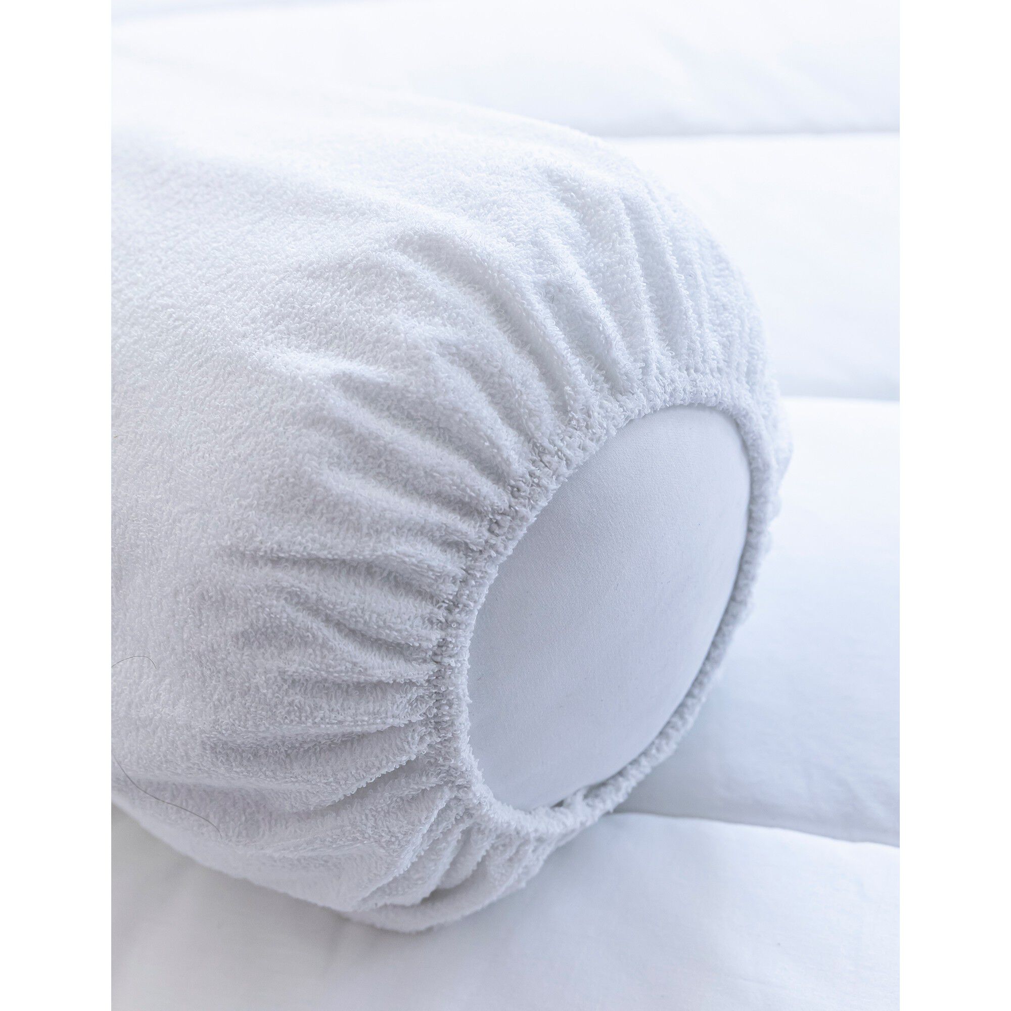 Sous-taie de traversin molleton absorbant