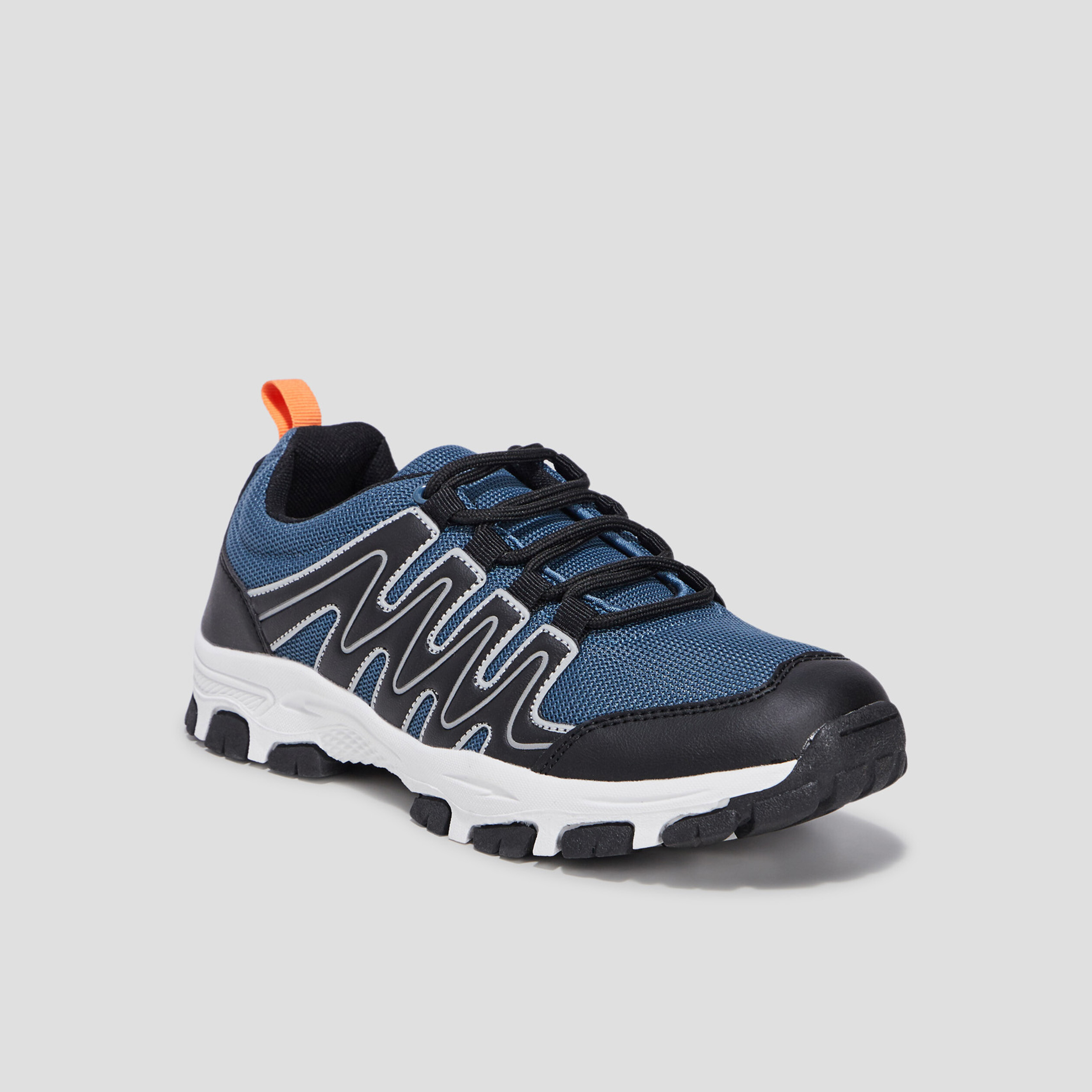 Baskets running Trappeur bleu garçon | La Halle