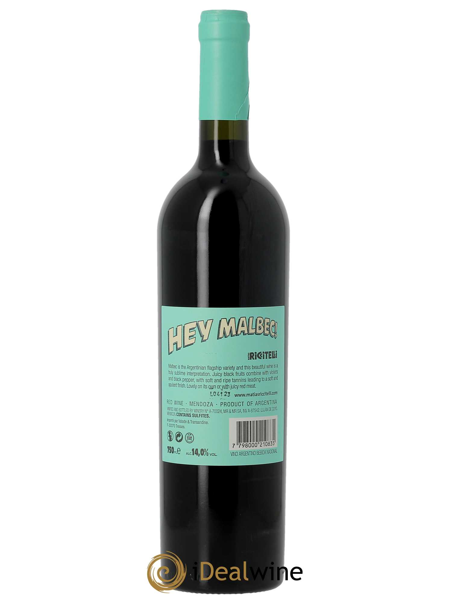 Mendoza Matias Riccitelli Hey Malbec  2022 - Lot de 1 Bouteille