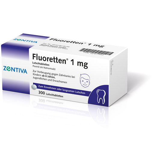 FLUORETTEN 1,0 mg Tabletten  300 St  Tabletten