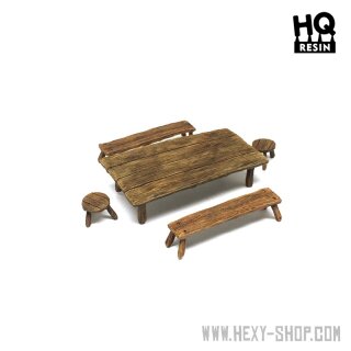 HQ Resin - Table and Seats Set 1