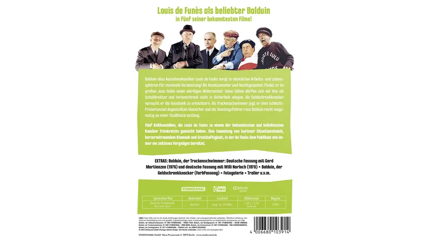 Louis de Funes - Die Balduin Collection  [5 DVDs]