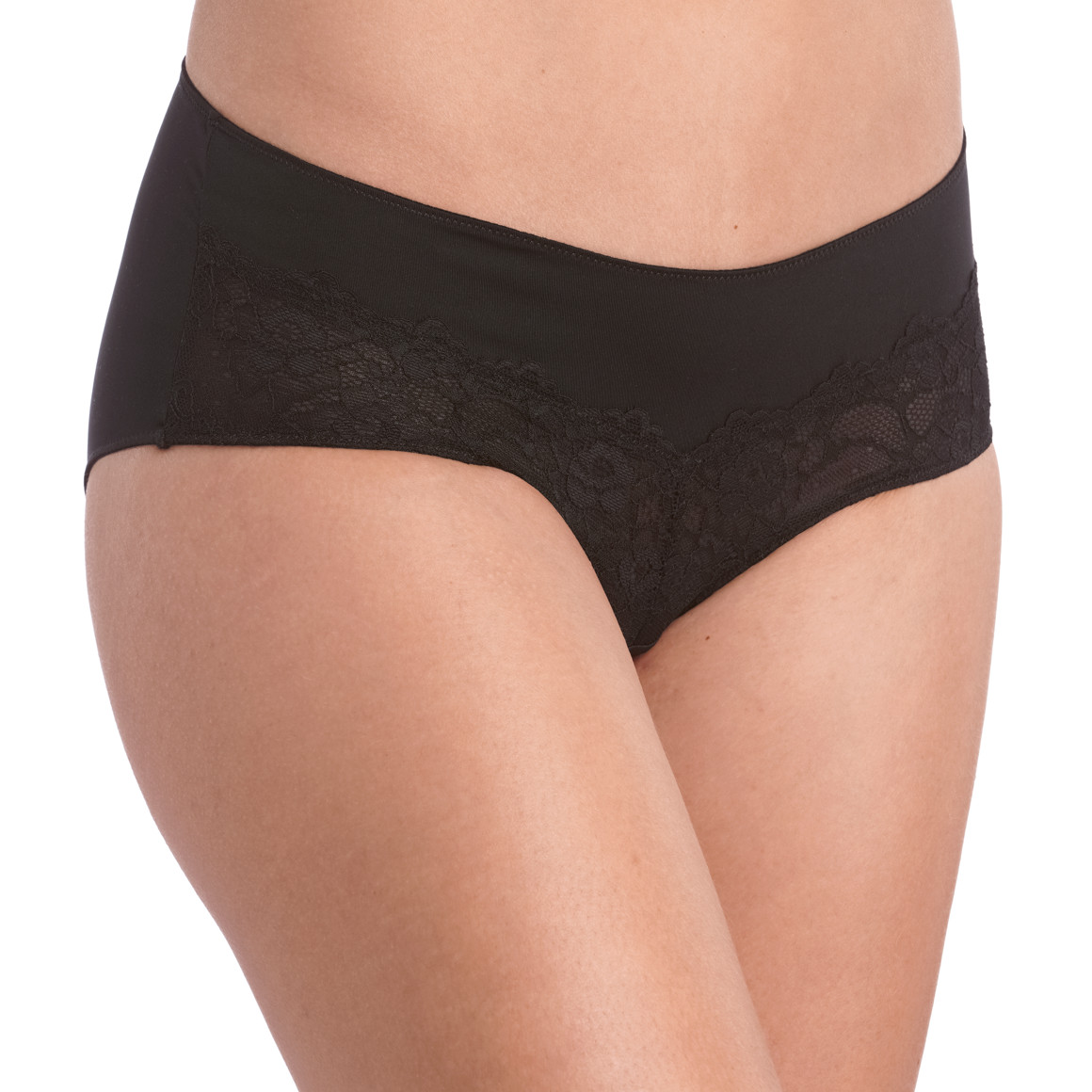 2 Damen Pantys mit Spitzeneinsatz