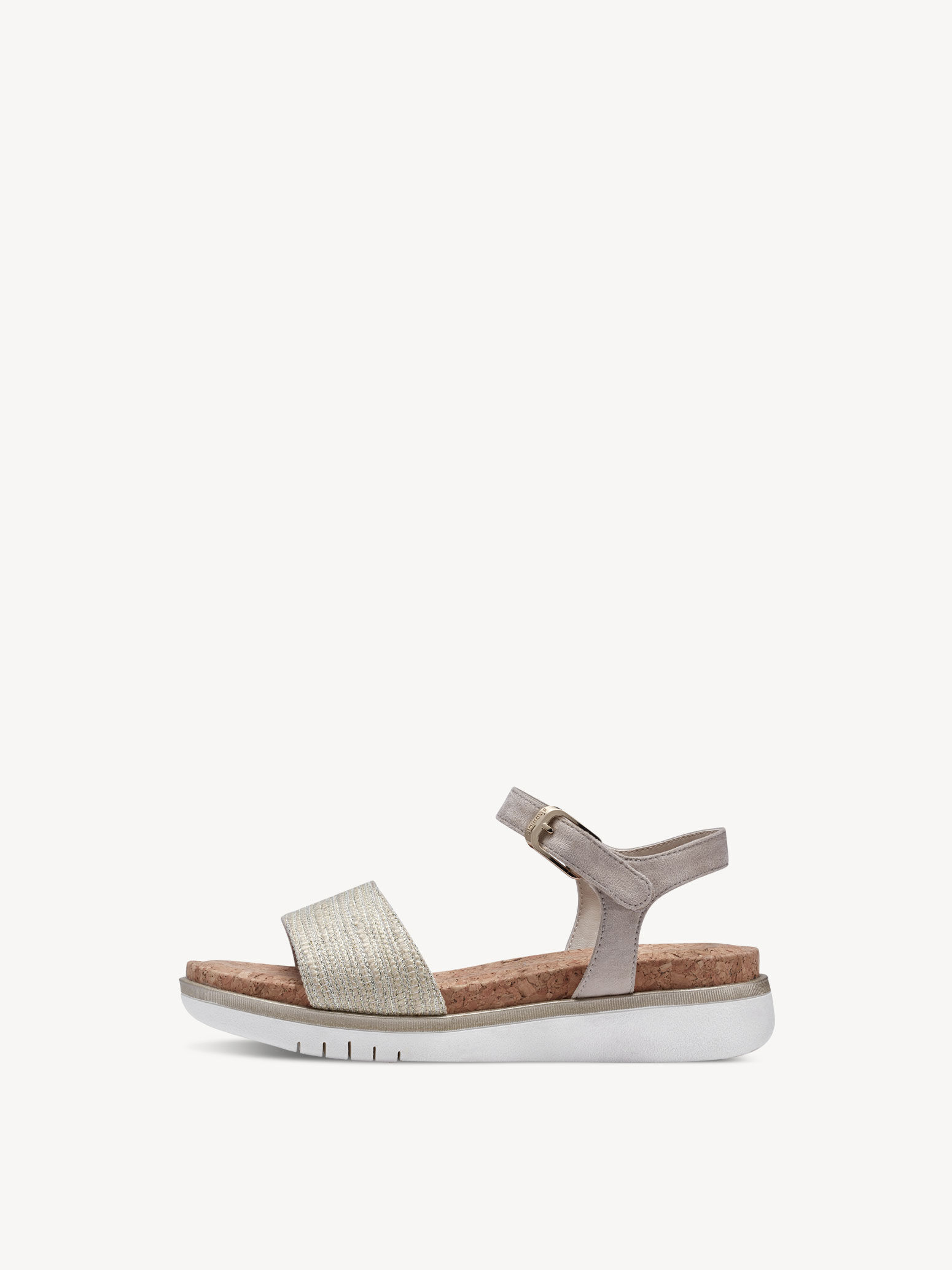 Sandale à talon - beige