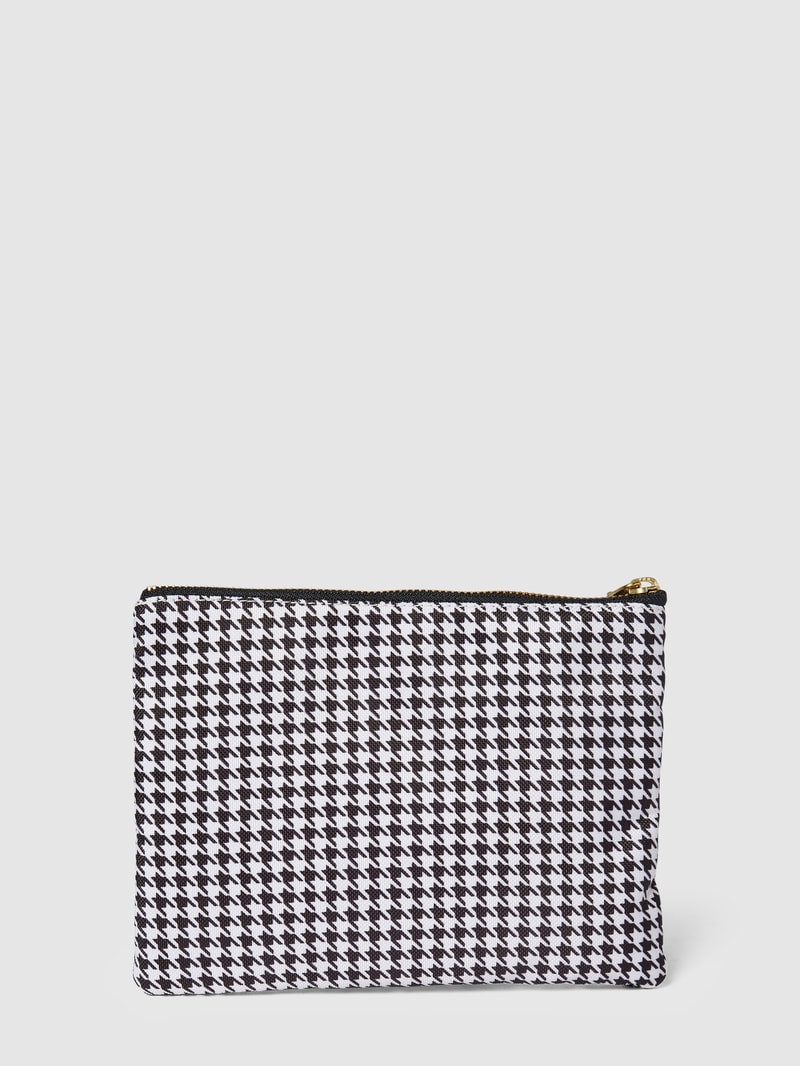 Pouch mit Allover-Muster Modell 'Celine' in schwarz