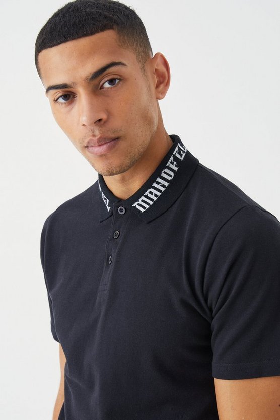 Man Pique Poloshirt mit Official Kragen