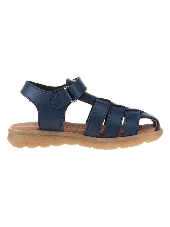 kmins Leder-Halbsandalen in Dunkelblau günstig kaufen