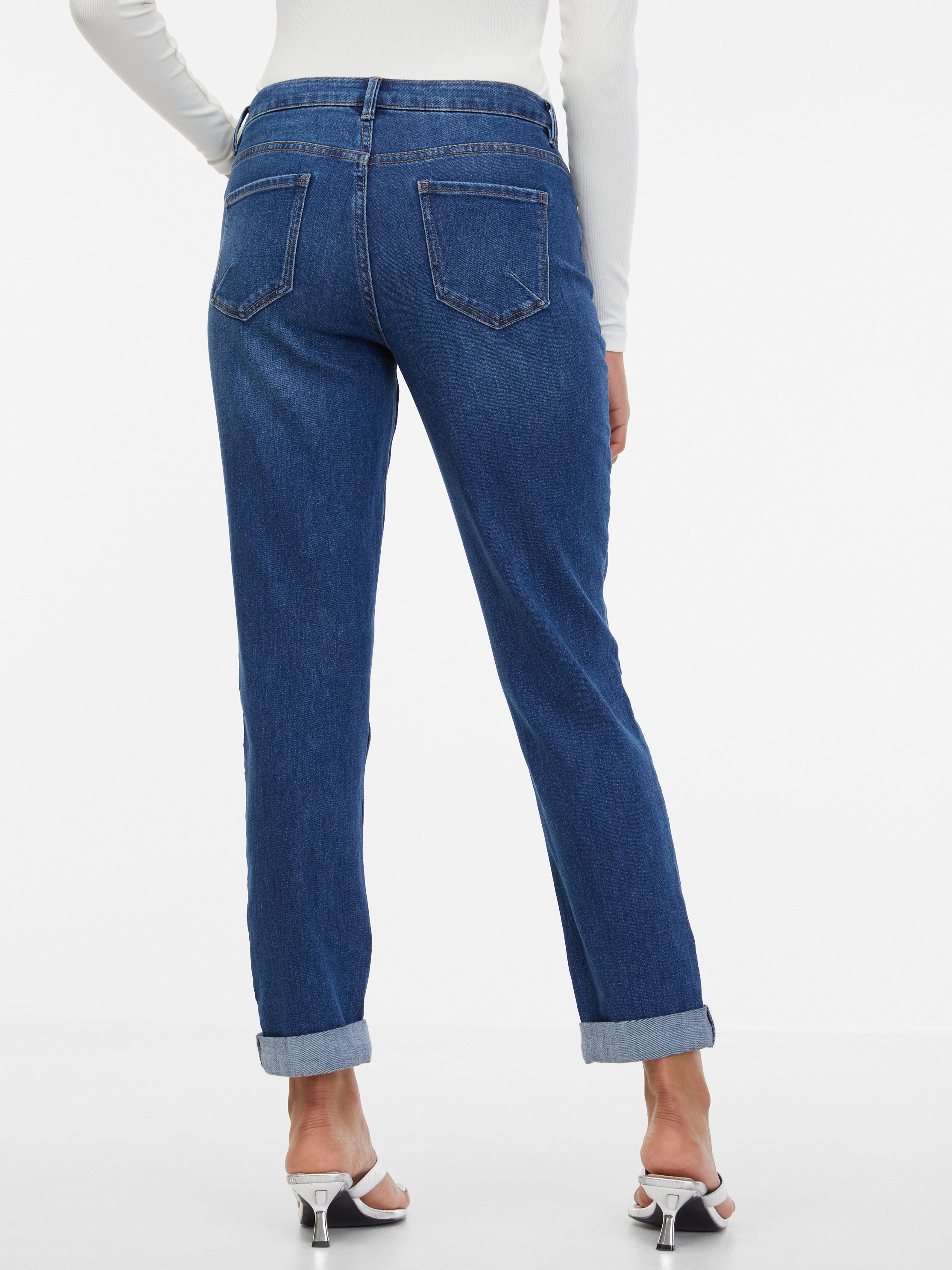 Dunkelblaue Damen-Boyfriend-Jeans ORSAY